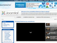 Tablet Screenshot of demo.joomlaworks.net